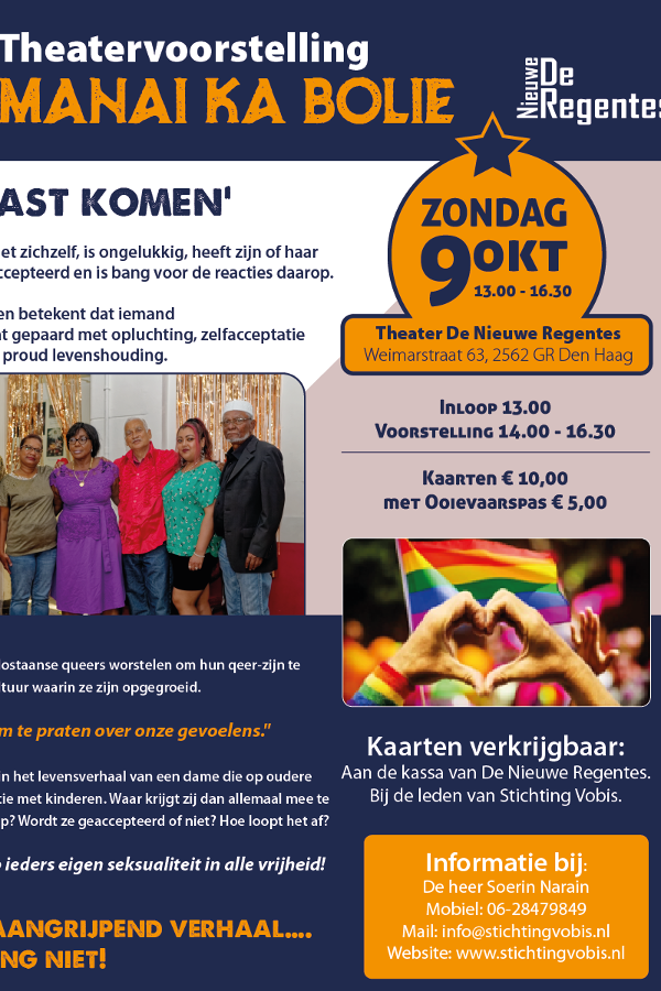 Theatervoorstelling “MANAI KA BOLIE”